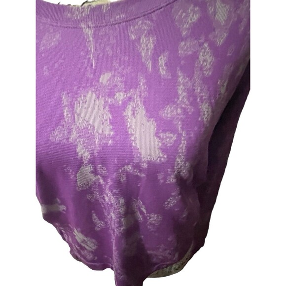 Lululemon Run Swiftly 2.0 Tech Long Sleeve Shirt Top Purple White Tie Dye Sz 10 - Picture 7 of 11